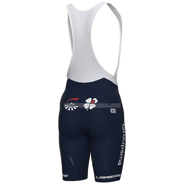 2023 Ropa Ciclismo Groupama-FDJ Azul Mangas Cortas y Culotte Corto